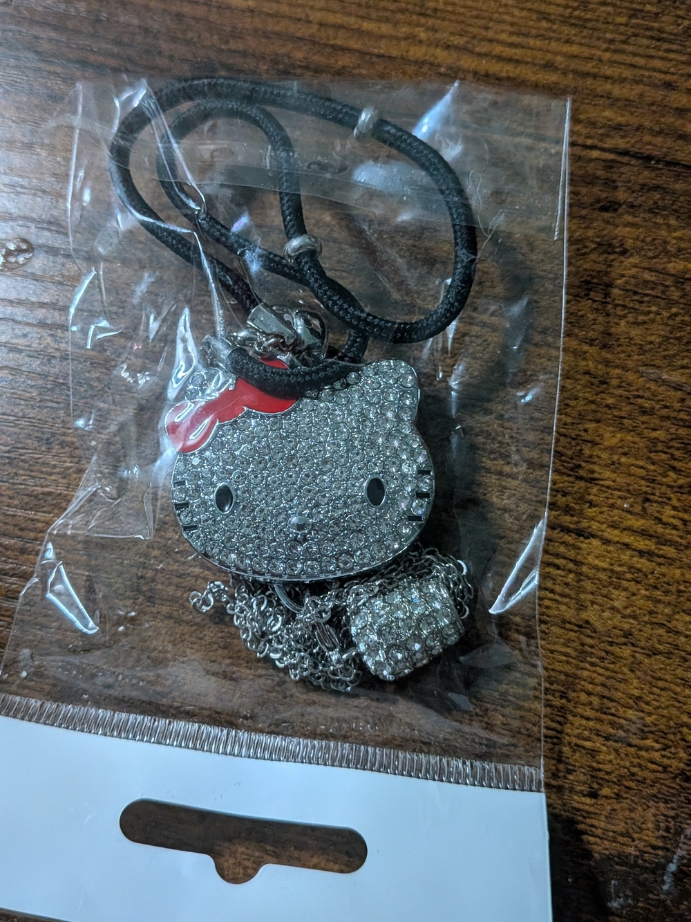 Hello Kitty Silver and Red Crystal Car/ Decor